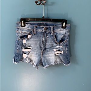 Blue jean shorts